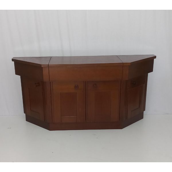 Mid-Century Nussbaum Bar­schrank von Silvio Coppola (60er Jahre), Bernini von Bernini