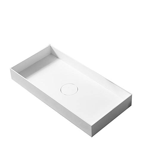 Aufsatzwaschbecken aus Mineralguss TWA112 - Breite & Farbe wählbar, Farbe:Weiß Matt, Waschbeckenbreite:80 cm Aufsatzwaschbecken aus Mineralguss TWA112 - Breite & Farbe wählbar, Farbe:Weiß Matt, Waschbeckenbreite:80 cm von BERNSTEIN