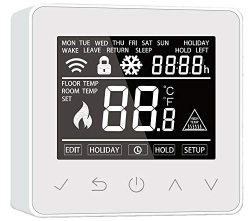 Thermostat ET61W White für elektrische Fußbodenheizung mit Twin-Technologie - Steuerung über Smartphone von BERNSTEIN