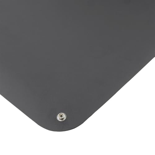 BERNSTEIN 9-360-0 ESD Erdungsmatte 90 x 61 cm antistatischer Tischbelag 2x 10 mm Druckknopf professionelle Antistatik-Matte für ESD-Schutz schwarz von Bernstein Tools for Electronics