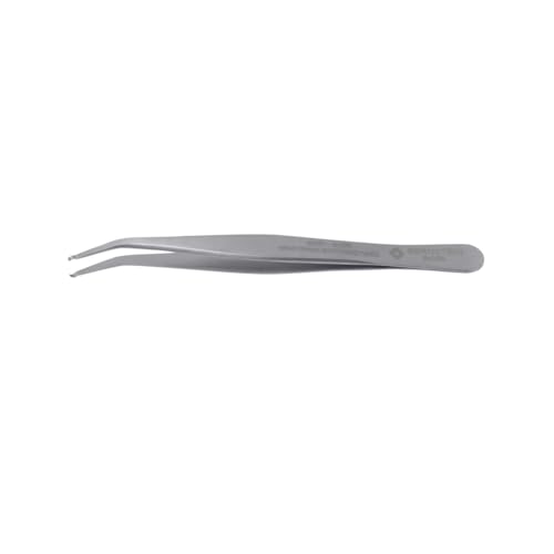 Bernstein SMD Pinzette 115 mm Form 59 Edelstahl Spitze Ø 0,8x1,5 mm 35° | Rostfrei, Antimagnetisch, Säurebeständig & Reflektionsfrei | Für Elektronik & Feinmechanik von Bernstein Tools for Electronics