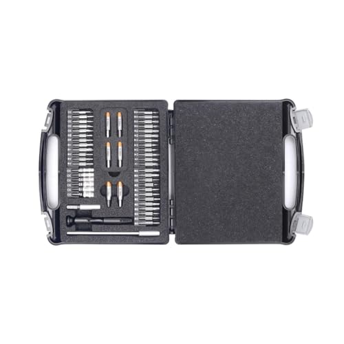 BERNSTEIN Werkzeuge TORQUEPLUS Bit-Satz mit Drehmoment-Adapter 0.1 bis 0.6 Nm 51-teilig im Kunststoffkoffer 4-970 von Bernstein Tools for Electronics