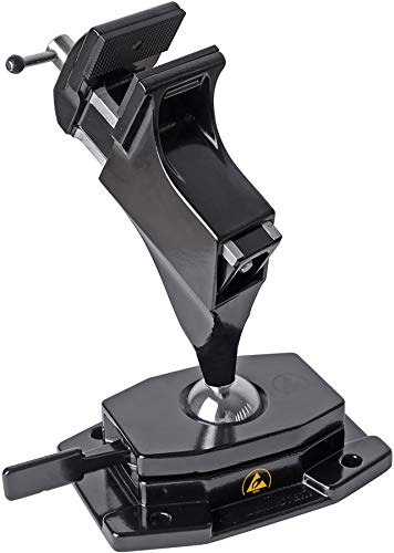 BERNSTEIN ESD Schraubstock SPANNFIX Made in Germany mit Präzisions-Kugelgelenk und Schnellspannung für stufenlose Verstellbarkeit von Bernstein Tools for Electronics