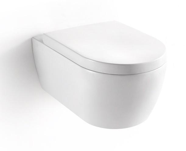 BERNSTEIN Design Wand-Hänge WC Toilette Nano inkl. Softclose Deckel NT2019 von Bernstein