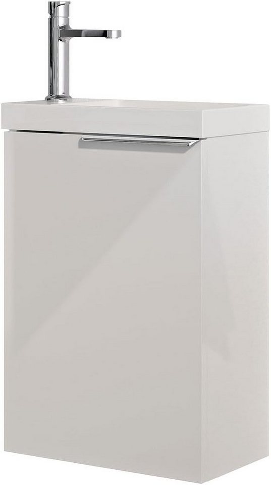 Bernstein Badmöbel-Set TIM, (Komplett-Set, Waschtischunterschrank 40cm mit Waschbecken), Farbe & Griff wählbar / vormontiert / feuchtigkeitsresistent von Bernstein