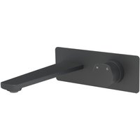 Design Waschtischarmatur xelo Wandmontage Bernstein Schwarz matt von Bernstein