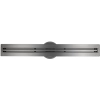 Bernstein - Edelstahl-Duschrinne FlexM03 Gunmetal für Duschkabine 70cm von Bernstein