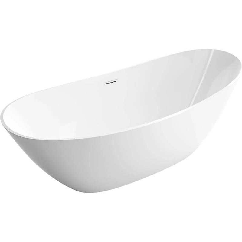 Bernstein Freistehende Badewanne BELLAGIO 2.0 Acryl Weiß Glänzend 170x78cm von Bernstein