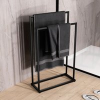 Bernstein - Handtuchständer ola Stahl 50x21x82cm Rund Schwarz matt von Bernstein