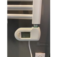 Heizstab elektrisch E700W für Badheizkörper - mit digitalem Thermostat in Weiß 300 Watt von Bernstein