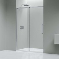 Bernstein - Nischendusche DX906 flex Schiebetür Soft-Close Chrom 8mm Nano Echtglas 110cm von Bernstein