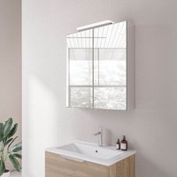 Spiegelschrank Bernstein neo LED-Beleuchtung & Steckdose 60cm 2 Türen von Bernstein