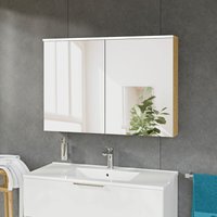 Spiegelschrank Bernstein solo mit LED-Beleuchtung 100cm 2 Türen Farbe: Eiche honiggold Spiegelschrank Bernstein solo mit LED-Beleuchtung 100cm 2 Türen Farbe: Eiche honiggold von Bernstein