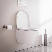 Spülrandloses wc Bernstein 1080R Softclose Deckel Weiß glänzend von Bernstein