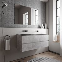 Bernstein - Unterschrank ava 120 cm mit Mineralguss Waschbecken cream - Badmöbelfarbe Beton, Waschbecken Schwarz matt ohne Hahnloch Bernstein - Unterschrank ava 120 cm mit Mineralguss Waschbecken cream - Badmöbelfarbe Beton, Waschbecken Schwarz matt ohne Hahnloch von Bernstein