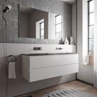 Bernstein - Unterschrank ava 160cm Badmöbel: Weiß matt, Mineralguss Waschbecken cream Schwarz matt ohne Hahnloch Bernstein - Unterschrank ava 160cm Badmöbel: Weiß matt, Mineralguss Waschbecken cream Schwarz matt ohne Hahnloch von Bernstein