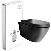 WC-Komplettpaket Bernstein 46 B-8030R Schwarz matt mit Soft-Close Sitz Sanitärmodul 805 Weiß WC-Komplettpaket Bernstein 46 B-8030R Schwarz matt mit Soft-Close Sitz Sanitärmodul 805 Weiß von Bernstein