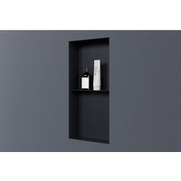 Wandnische Bernstein NT306010X Edelstahl randlos 30x60x10cm mit Ablagefach Schwarz von Bernstein