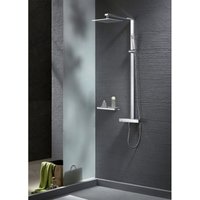 Design Duschsäule Bernstein NT6705C mit Thermostat inkl. Duschschlauch und Handbrause Duschkopf 30x30cm von Bernstein