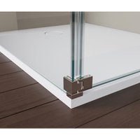 Duschabtrennung Walk-In-Dusche mit Spritzschutz NT109 8mm ESG-Glas 900mm von Bernstein