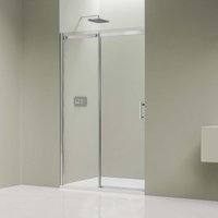 Dusche für Nische Bernstein DX806A flex Nano ESG-Sicherheitsglas 130cm von Bernstein