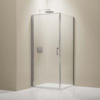 Duschkabine Bernstein EX416 Eckdusche Nano Echtglas 100x100x195cm von Bernstein