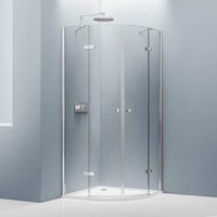 Duschkabine Bernstein EX406 Viertelkreis Nano 90x90x195cm Echtglas von Bernstein