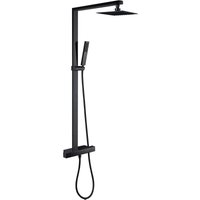 Bernstein - Duschsäule Thermostat NT6705 Schwarz matt inkl. Duschschlauch und Handbrause mit Duschkopf 40x40cm Schwarz Bernstein - Duschsäule Thermostat NT6705 Schwarz matt inkl. Duschschlauch und Handbrause mit Duschkopf 40x40cm Schwarz von Bernstein