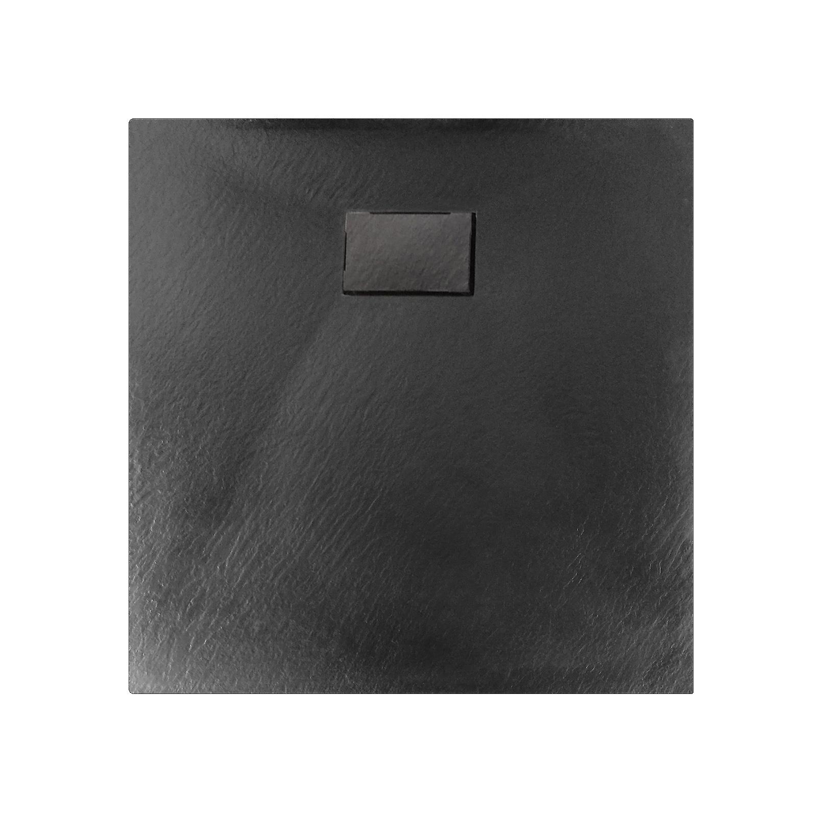 Duschtasse Duschwanne rechteckig GT-Serie in Schwarz aus SMC - Breite: 80 cm - Zubehör wählbar von Bernstein