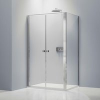 Duschkabine Bernstein EX416-2 Eckdusche 90x90x195cm Nano Echtglas 6mm von Bernstein