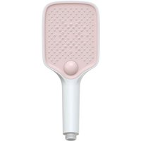 Bernstein - Handbrause HB152E eckig Anti-Kalk 3 Strahlarten Weiß / Rosa matt von Bernstein