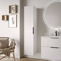 Bernstein - Hochschrank tim 35x165x35cm flexible Montage Badmöbel: Weiß matt profiliert, Metallgriff: Chrom Bernstein - Hochschrank tim 35x165x35cm flexible Montage Badmöbel: Weiß matt profiliert, Metallgriff: Chrom von Bernstein