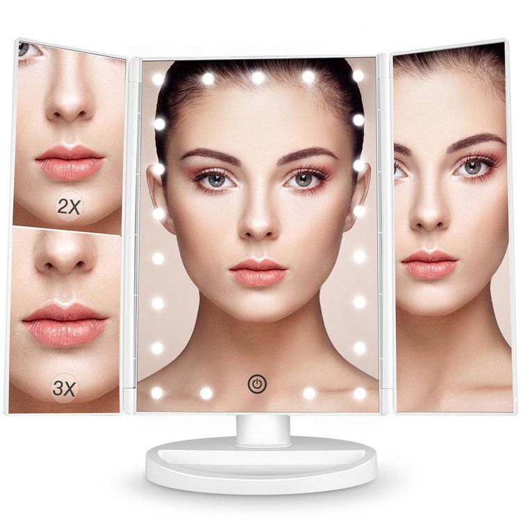Kosmetikspiegel Lichtspiegel E280 inkl. 21 LEDs - Farbe wählbar von Bernstein