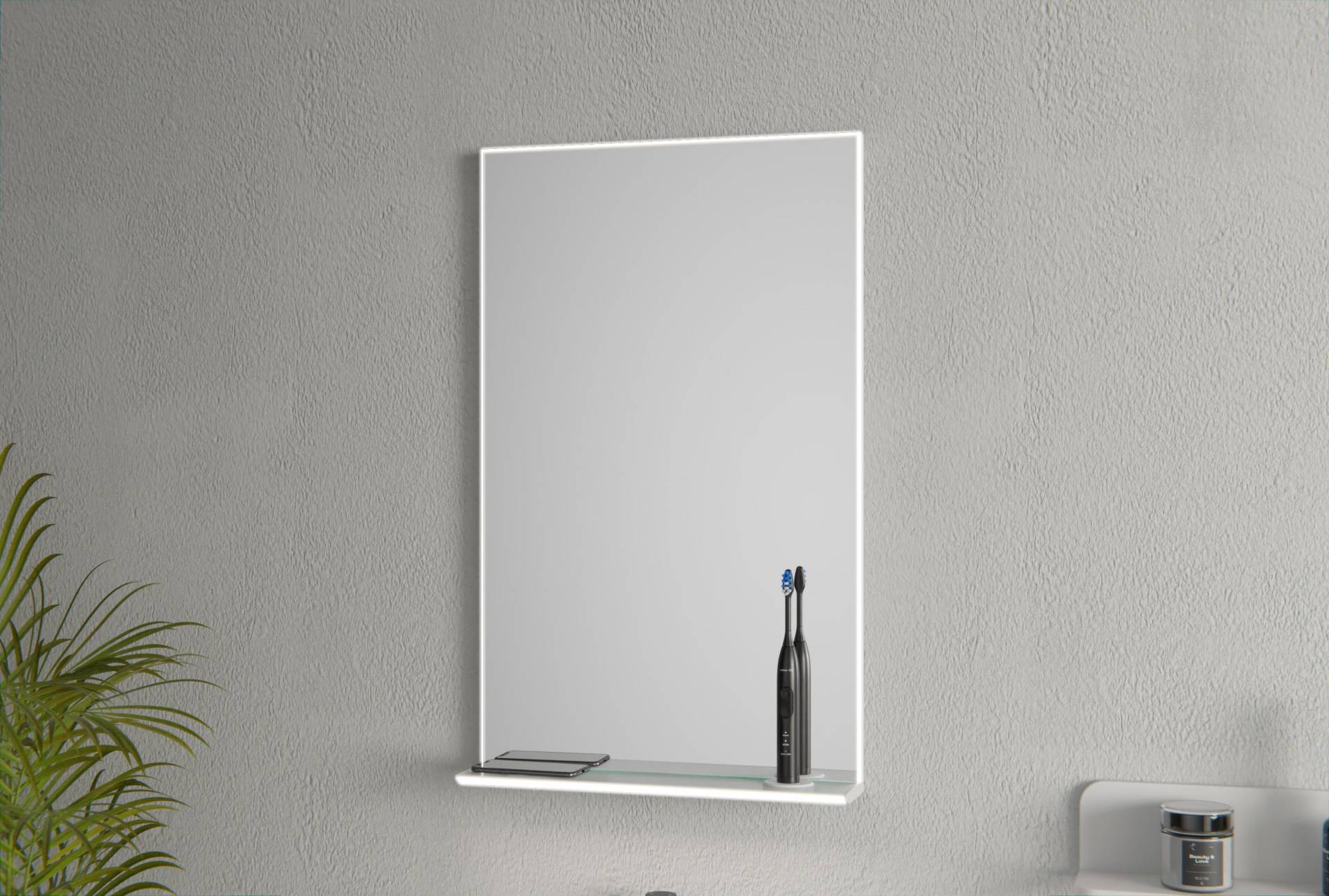 LED Lichtspiegel WL1212 inkl. Spiegelheizung, Ladestation für Smartphone & Zahnbürste - Größe wählbar von Bernstein