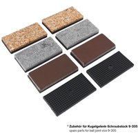 Bernstein - set Ersatzbacken 50 mm zum Aufkleben (4 Paar) von Bernstein