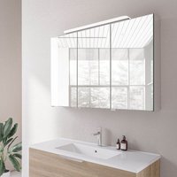 Bernstein - Spiegelschrank neo LED-Beleuchtung & Steckdose 100cm 3 Türen von Bernstein