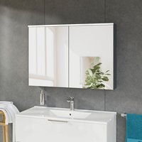Bernstein - Spiegelschrank solo mit LED-Beleuchtung 100cm 2 Türen Farbe: Anthrazit matt von Bernstein