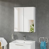 Bernstein - Spiegelschrank solo mit LED-Beleuchtung 60cm 2 Türen Farbe: Weiß matt von Bernstein