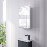 Spiegelschrank Bernstein varo LED-Beleuchtung & Steckdose 40cm Türanschlag links von Bernstein