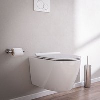 Spülrandloses Wand-Hänge-WC Bernstein B-8030R Weiß glänzend Nano-Beschichtung Softclose-Sitz Superflach Spülrandloses Wand-Hänge-WC Bernstein B-8030R Weiß glänzend Nano-Beschichtung Softclose-Sitz Superflach von Bernstein