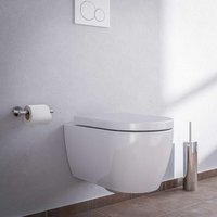 Spülrandloses Wand-Hänge-WC Bernstein nano NT2039 Weiß glänzend Softclose-Sitz mit LED-Nachtlicht von Bernstein