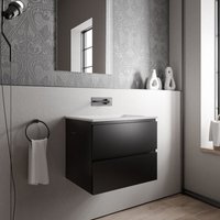 Unterschrank Bernstein AVA 60 cm mit Mineralguss Waschbecken BRUXELLES - Badmöbelfarbe Schwarz matt, Waschbecken Weiß matt ohne Hahnloch Unterschrank Bernstein AVA 60 cm mit Mineralguss Waschbecken BRUXELLES - Badmöbelfarbe Schwarz matt, Waschbecken Weiß matt ohne Hahnloch von Bernstein