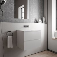 Unterschrank Bernstein AVA 60 cm mit Mineralguss Waschbecken CREAM - Badmöbelfarbe Weiß matt, Waschbecken Weiß matt ohne Hahnloch Unterschrank Bernstein AVA 60 cm mit Mineralguss Waschbecken CREAM - Badmöbelfarbe Weiß matt, Waschbecken Weiß matt ohne Hahnloch von Bernstein