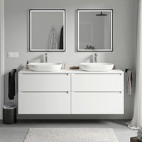 Bernstein - Unterschrank vireo 160cm für Aufsatzwaschbecken Badmöbel: Weiß matt, Waschtischplatte: Weiß matt Bernstein - Unterschrank vireo 160cm für Aufsatzwaschbecken Badmöbel: Weiß matt, Waschtischplatte: Weiß matt von Bernstein