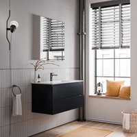 Unterschrank Bernstein ava 100cm Keramik Waschbecken Weiß glänzend, Badmöbel: Mitternachtsblau matt Unterschrank Bernstein ava 100cm Keramik Waschbecken Weiß glänzend, Badmöbel: Mitternachtsblau matt von Bernstein