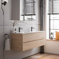 Unterschrank Bernstein ava 140 cm mit Keramik Waschbecken - Badmöbelfarbe Eiche Honiggold Unterschrank Bernstein ava 140 cm mit Keramik Waschbecken - Badmöbelfarbe Eiche Honiggold von Bernstein