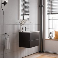 Unterschrank Bernstein ava 60 cm mit Keramik Waschbecken - Badmöbelfarbe Schwarz matt, Waschbecken Weiß glänzend Unterschrank Bernstein ava 60 cm mit Keramik Waschbecken - Badmöbelfarbe Schwarz matt, Waschbecken Weiß glänzend von Bernstein