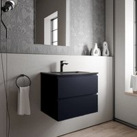 Unterschrank Bernstein ava 60cm Badmöbel: Mitternachtsblau, Mineralguss Waschbecken bruxelles Schwarz matt mit Hahnloch Unterschrank Bernstein ava 60cm Badmöbel: Mitternachtsblau, Mineralguss Waschbecken bruxelles Schwarz matt mit Hahnloch von Bernstein