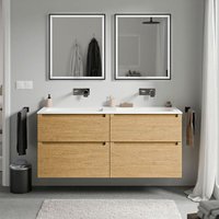 Bernstein - Unterschrank vireo 140cm mit Mineralguss Waschbecken bruxelles Badmöbel: Eiche Honiggold, Waschbecken: Weiß matt ohne Hahnloch Bernstein - Unterschrank vireo 140cm mit Mineralguss Waschbecken bruxelles Badmöbel: Eiche Honiggold, Waschbecken: Weiß matt ohne Hahnloch von Bernstein