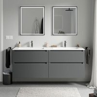 Unterschrank Bernstein vireo 160cm mit Mineralguss Waschbecken bruxelles Badmöbel: Anthrazit matt, Waschbecken: Weiß matt mit Hahnloch Unterschrank Bernstein vireo 160cm mit Mineralguss Waschbecken bruxelles Badmöbel: Anthrazit matt, Waschbecken: Weiß matt mit Hahnloch von Bernstein